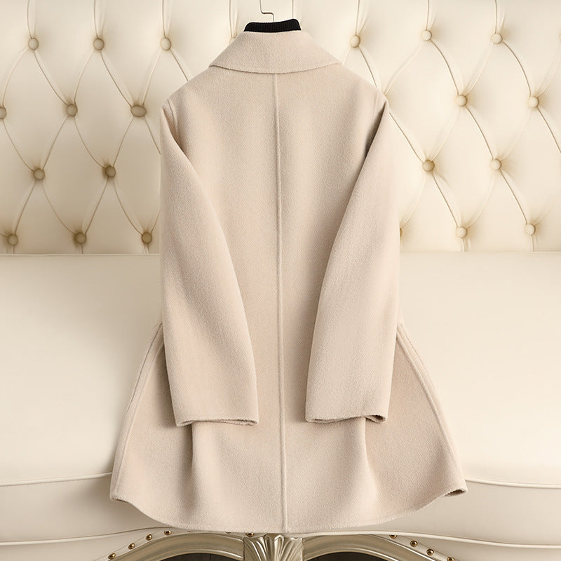 Chinese Style Traditional Mother's Woolen Coat For Women